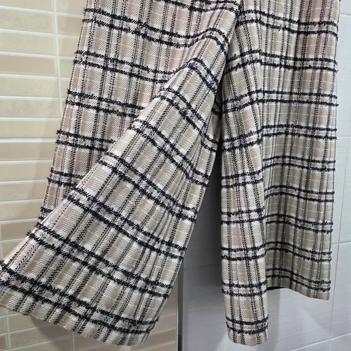[BUNJANG] LANVIN Check Wide Pants / 랑방 LANVIN 체크 와이드 팬츠