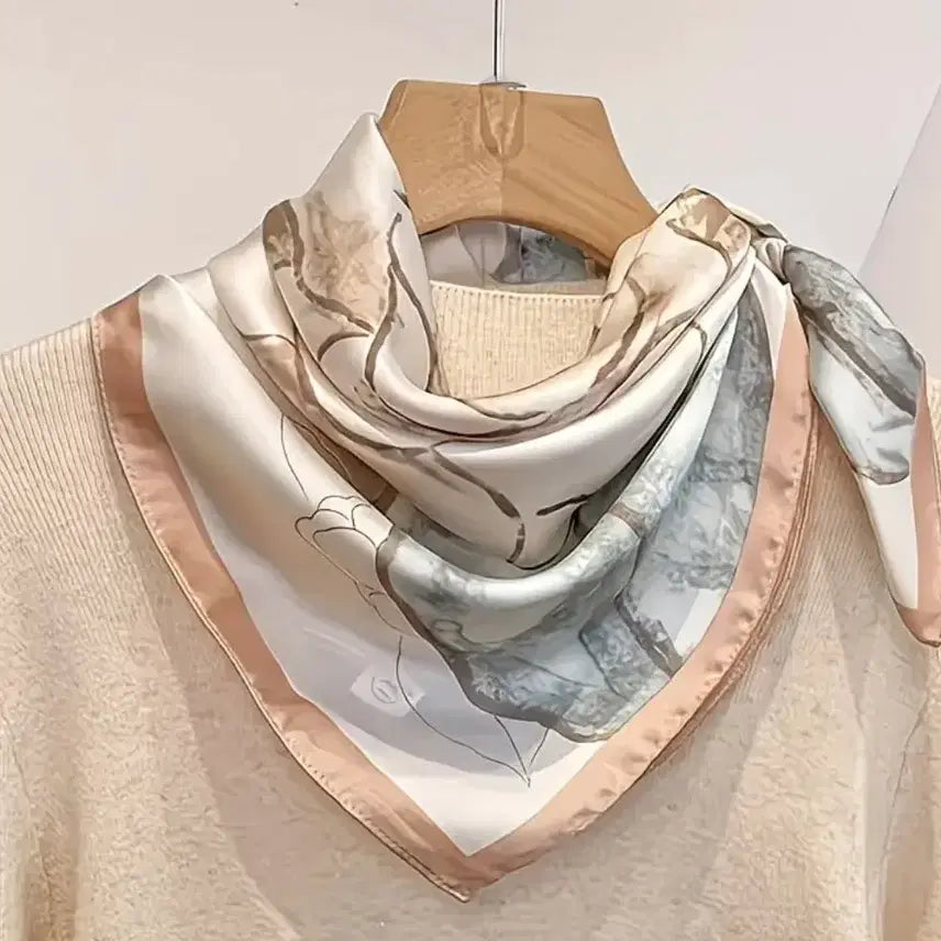 [BUNJANG] Patterned Scarf / 패턴 스카프(새상품)