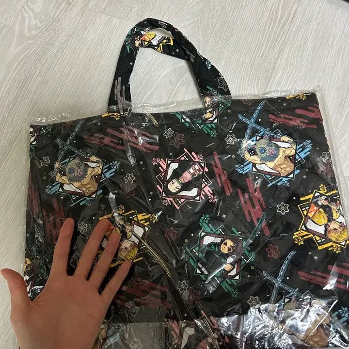 [BUNJANG] Demon Slayer Quilted Tote Bag (Tanjiro, Zenitsu, Inosuke, Nezuko) / 귀멸의칼날 캐릭터 가방 새상품