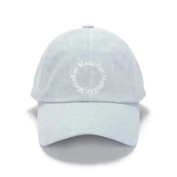 [BUNJANG] Matinkim Macaron Logo Ball Cap Sky Blue / 마뗑킴 마카롱 로고 볼캡 스카이블루