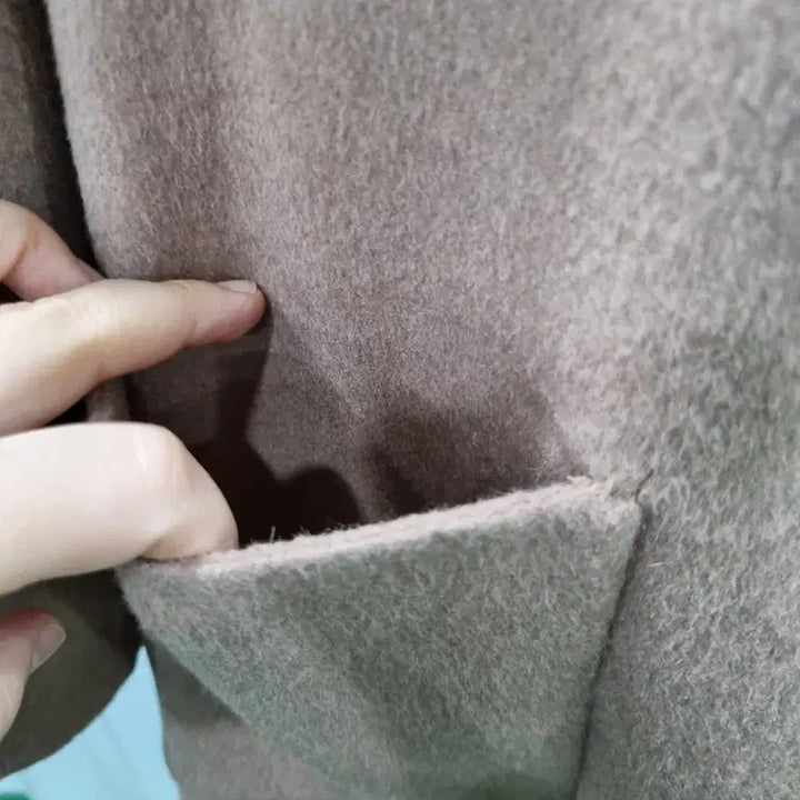 [BUNJANG] Wool Hooded Long Coat - Brown / 모직 후드 롱코트 브라운