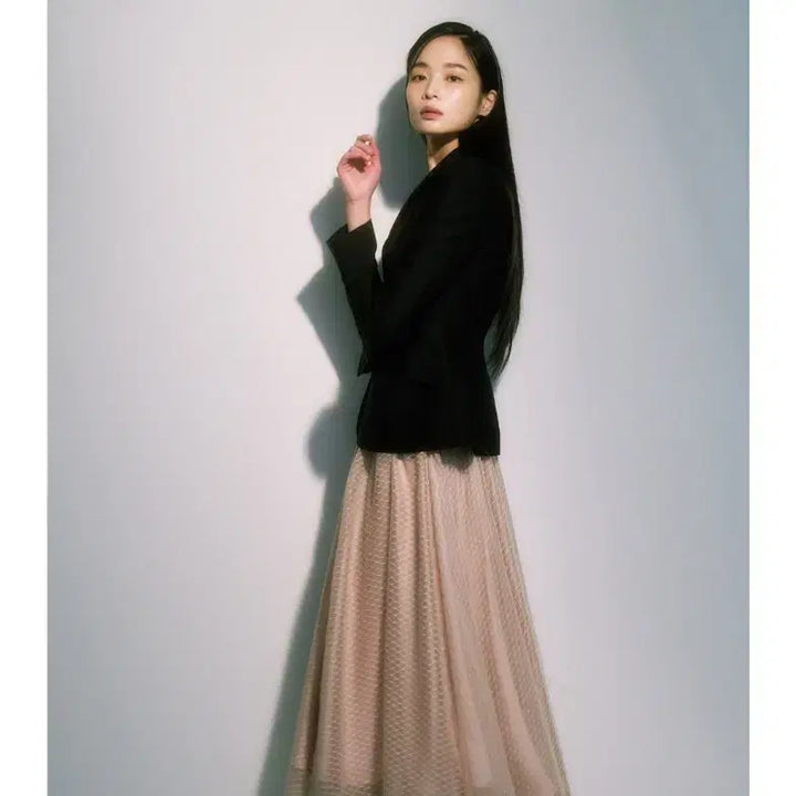 [BUNJANG] Blanc Choux Beige Tulle Skirt M / 블랑쇼 베이지 튤 스커트 m