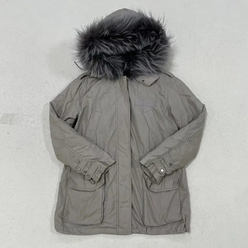 [BUNJANG] Vov Voice and Voice Hooded Down Parka Jacket / 66 보브 보이스앤보이스 후드 다운 야상 점퍼 0304-1