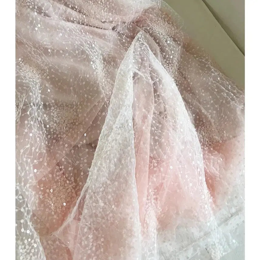 [BUNJANG] Blansho Fantae Handmade Sequin Tulle Skirt / 블랑쇼 판타 핸드메이드 시퀀 튤 m