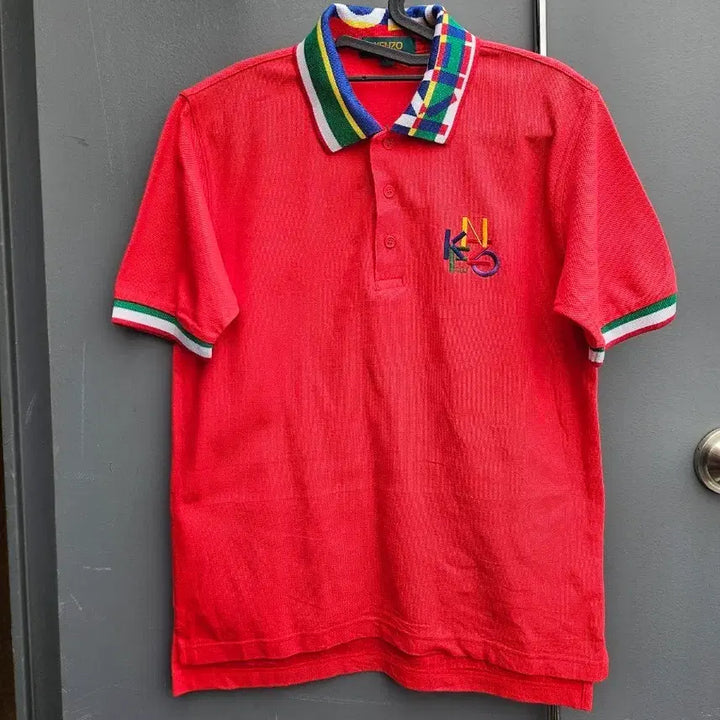 [SOLD OUT] KENZO 겐조 레드 컬러 카라 반팔티