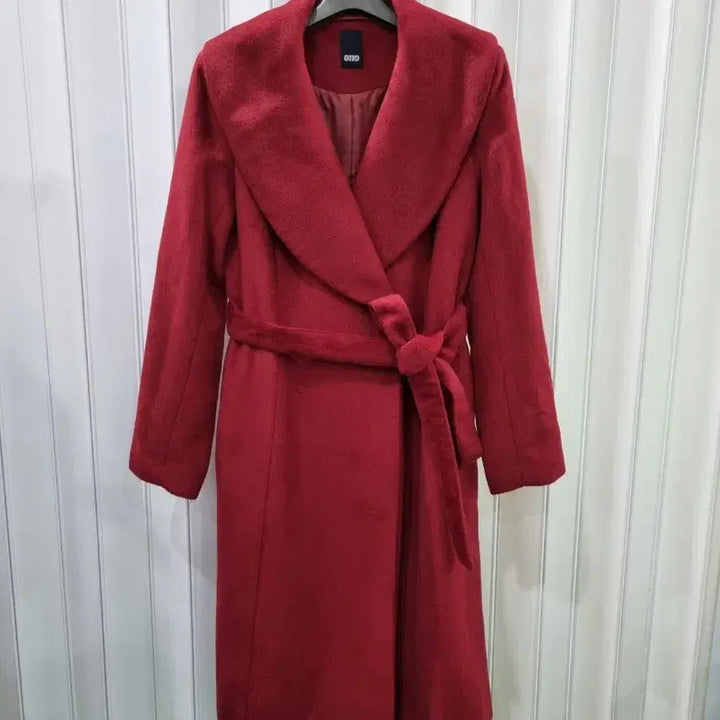 [BUNJANG] OTTO Belted Coat - Red / OTTO 벨티드 코트 레드