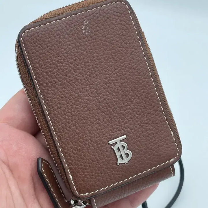 [BUNJANG] Burberry Card Holder Brown / [ 정품 ] 버버리 스트랩 지퍼 카드지갑 브라운, 최저가