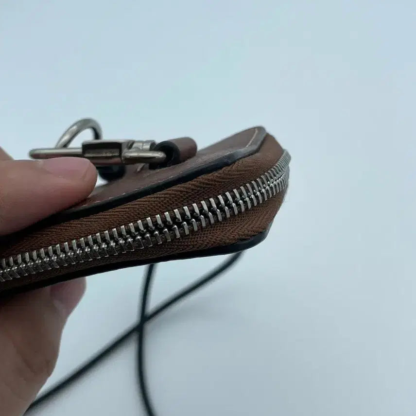 [BUNJANG] Burberry Card Holder Brown / [ 정품 ] 버버리 스트랩 지퍼 카드지갑 브라운, 최저가