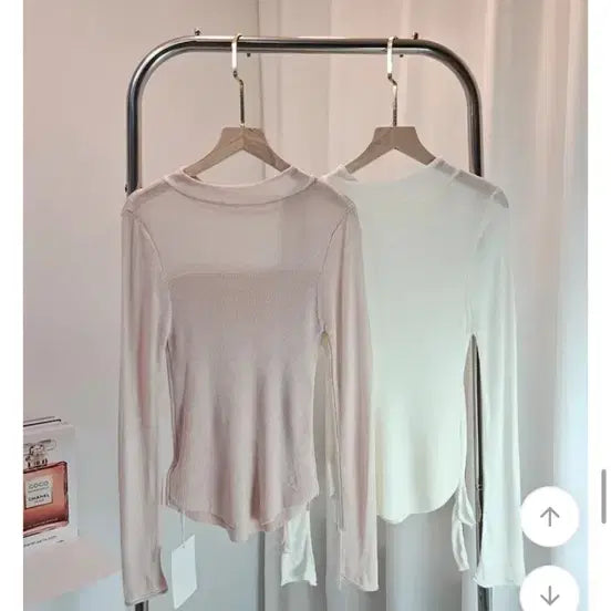 [BUNJANG] Yeri Fit Flowing Scarf Ribbon Knit Top / 새상품) 여리핏 찰랑 스카프 리본 니트