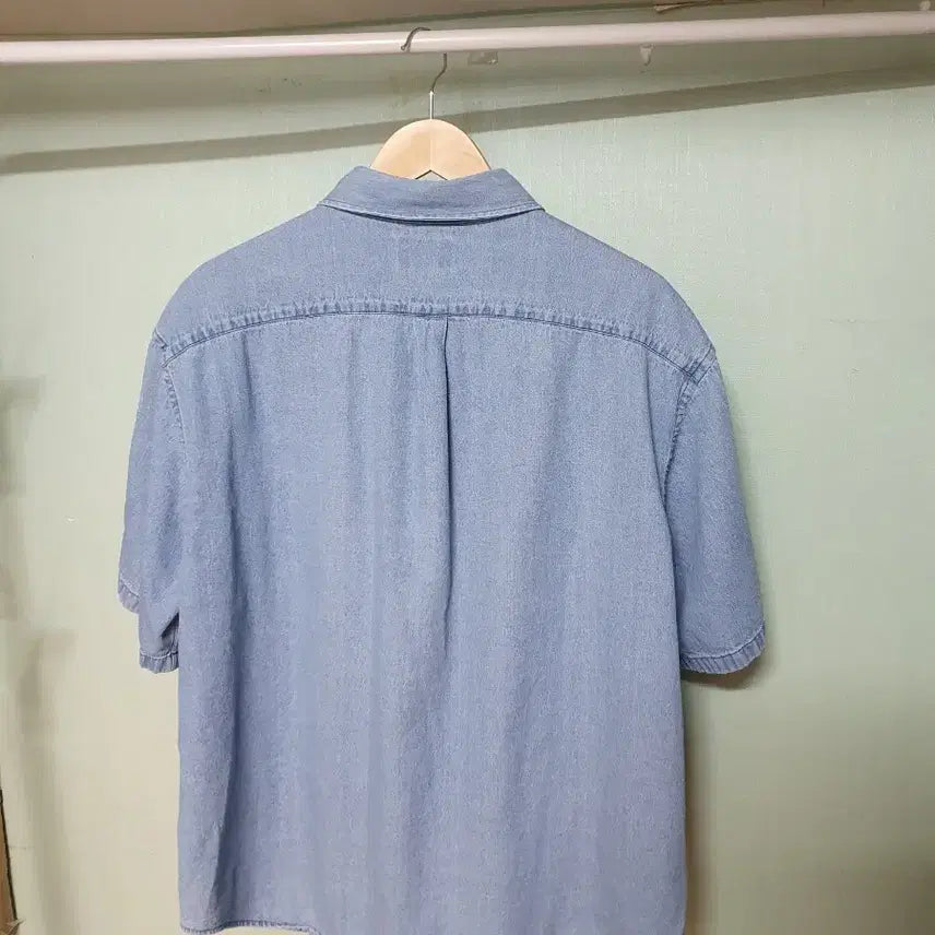 [BUNJANG] Espionage Denim Short Sleeve Shirt L / 에스피오나지 데님 반팔 셔츠 L