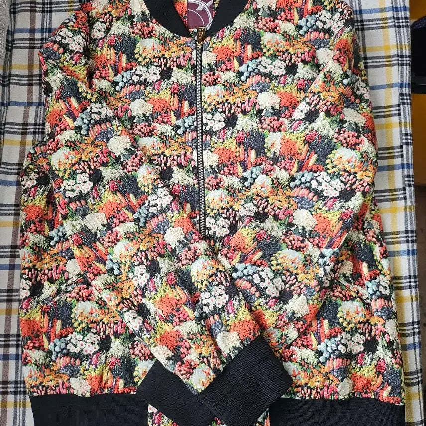 [BUNJANG] Paul Smith Floral Print Bomber Jacket / 폴스미스 플라워 프린팅 봄버 자켓