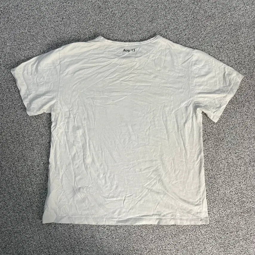 [SOLD OUT] 실측 마뗑킴 화이트 로고 반팔티 0303J