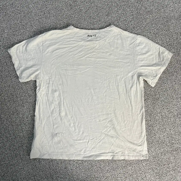 [SOLD OUT] 실측 마뗑킴 화이트 로고 반팔티 0303J