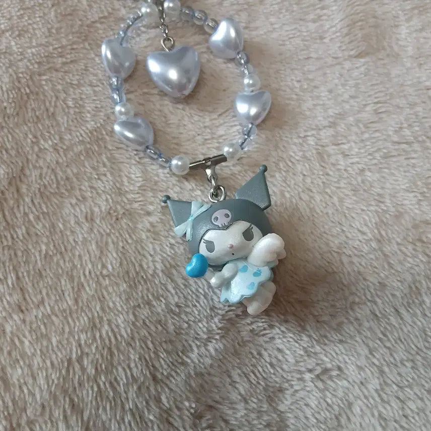 [BUNJANG] Sanrio Kuromi Yume-miru Angel Strap (Blue) / 산리오 유메미루 엔젤 스트랩 쿠로미 블루