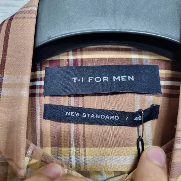 [BUNJANG] T.I. For Men Checkered Shirt / 새상품 티아이포맨 봄가을 남방 남100ㅡ0304