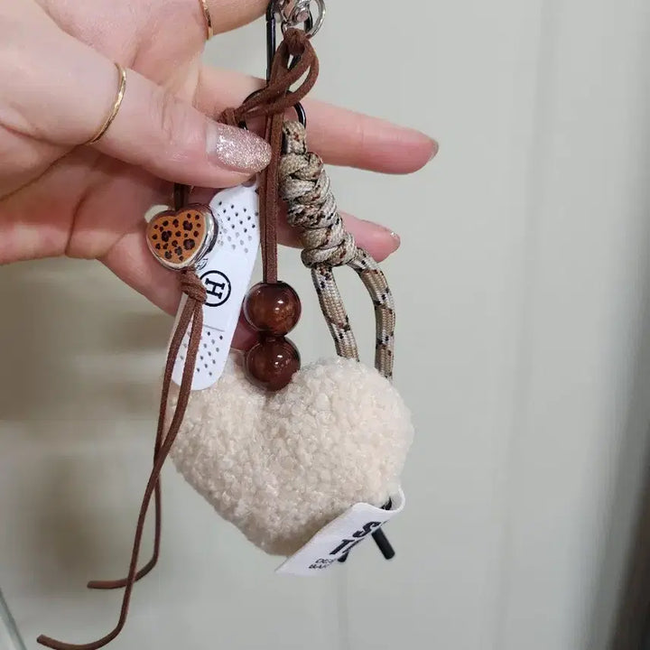 [BUNJANG] Heart Keyring Charm Accessory / 하트 키링 디자인 참 장식(완제품)