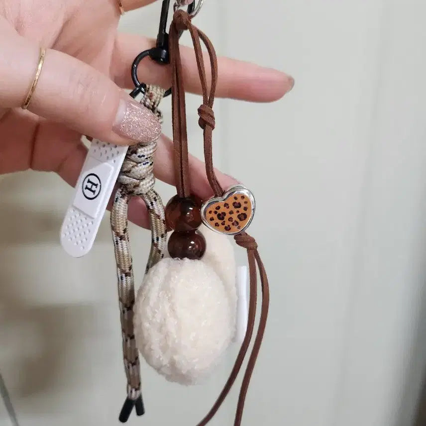 [BUNJANG] Heart Keyring Charm Accessory / 하트 키링 디자인 참 장식(완제품)