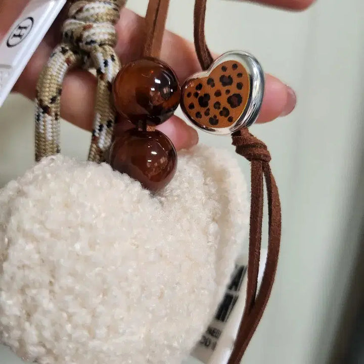 [BUNJANG] Heart Keyring Charm Accessory / 하트 키링 디자인 참 장식(완제품)