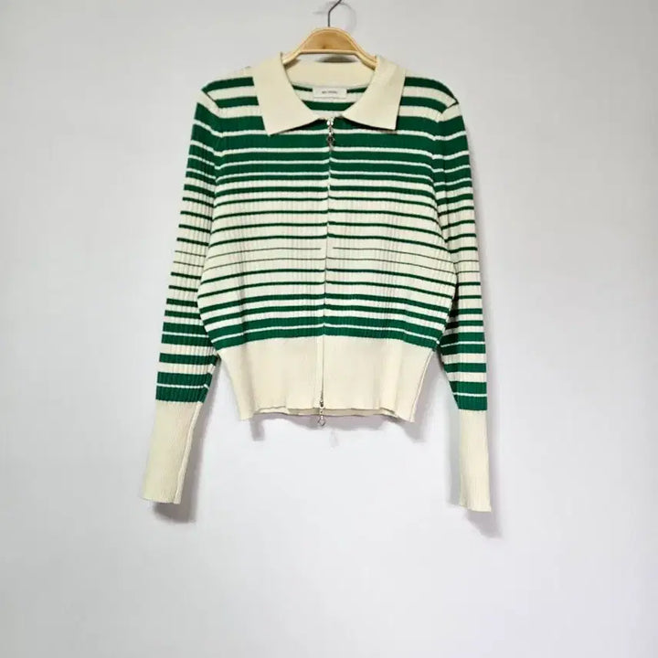 [SOLD OUT] 밀 스튜디오 줄무늬 니트 집업 가디건 55
