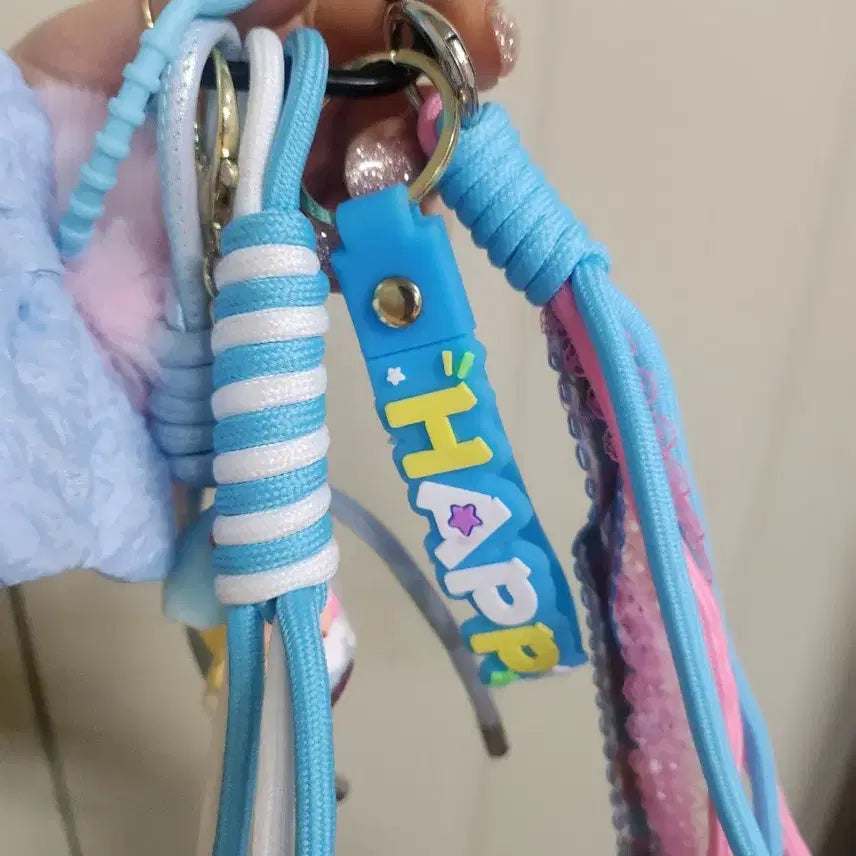 [BUNJANG] Twinkle Figure Keychain Set / 블루 인형 트윙클 피규어 키링 핸드폰 줄 세트(완제품)