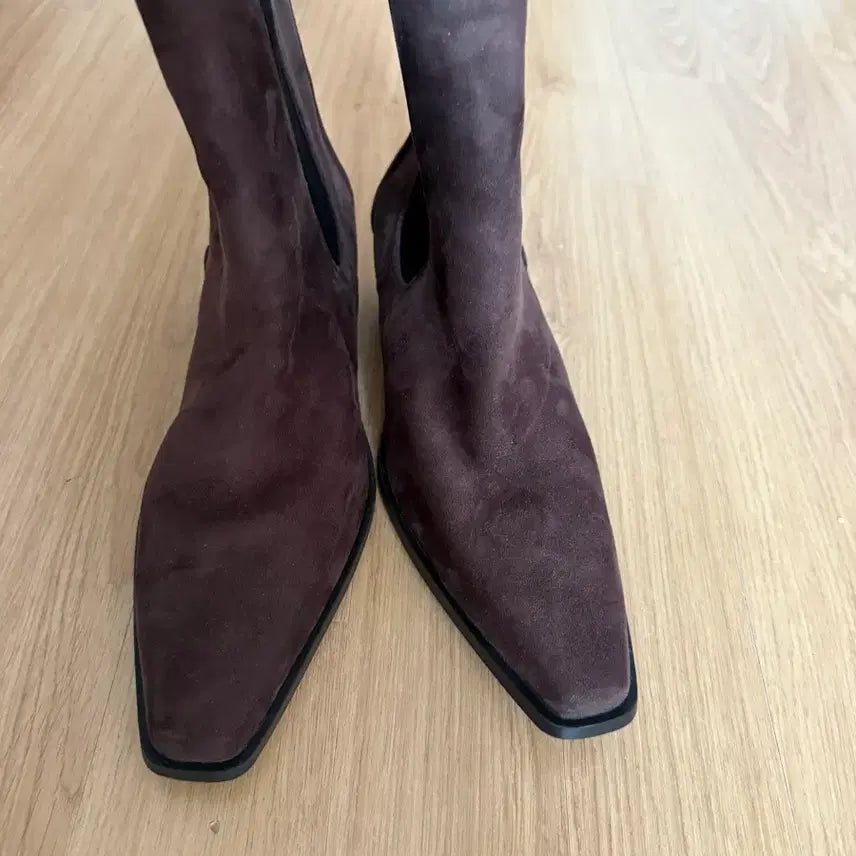 [BUNJANG] H&amp;M Suede Ankle Boots 39 New / 가격내림)h&amp;m 스웨이드 앵클 부츠 39 새상품