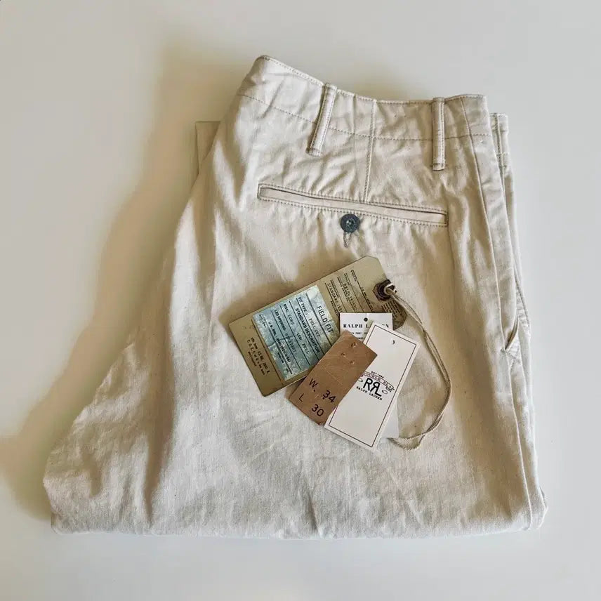 [SOLD OUT] RRL 더블알엘 치노 필드 팬츠 씨드 내추럴 34-30 신품