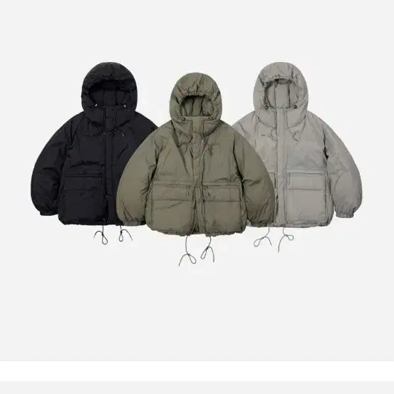[BUNJANG] Prizm Works M Size Padded Jacket Bundle Set / 프리즘웍스 패딩 카키 ,블랙, 그레이 M 일괄시 가격