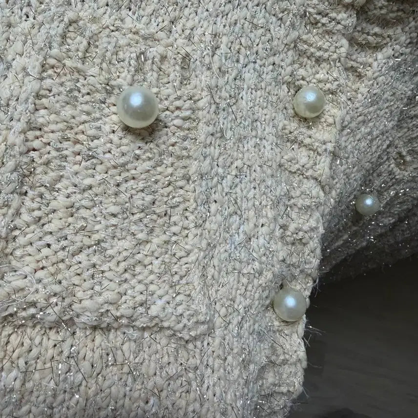[BUNJANG] Yeri Yeri Pearl Cardigan / 여리여리 진주 가디건