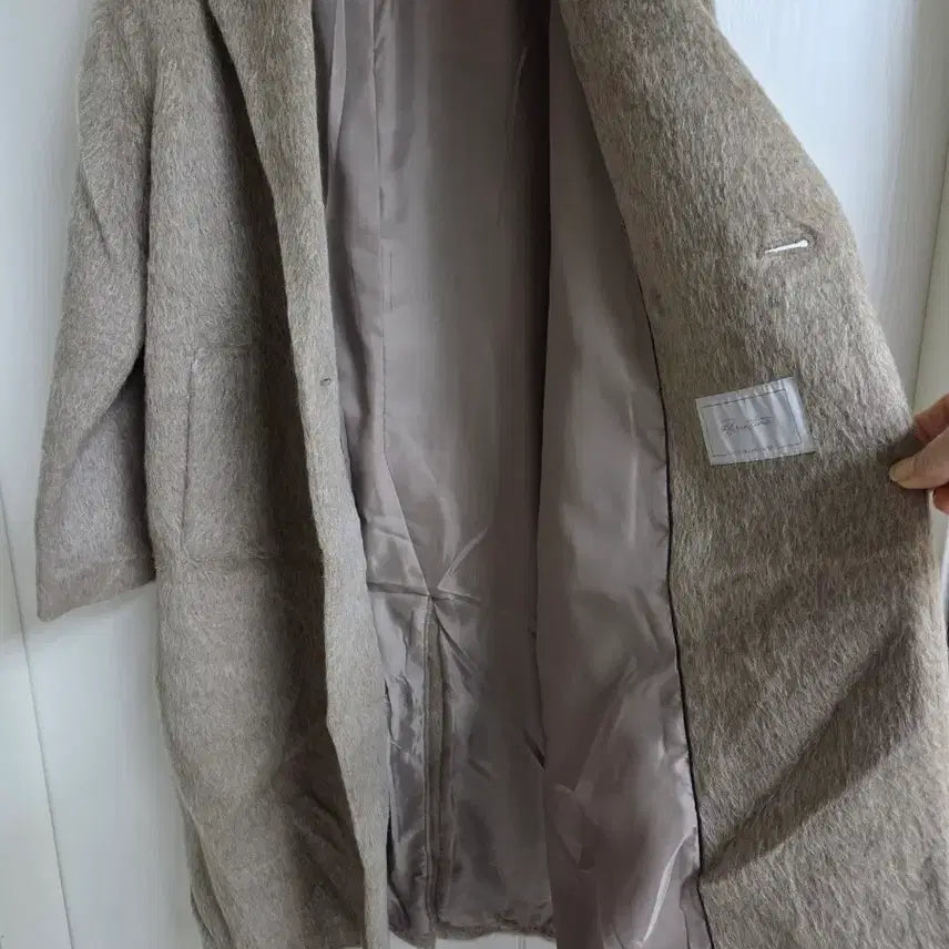 [BUNJANG] TAHARI Mohair Wool Double Breasted Coat / 새상품 TAHARI 타하리 모헤어 양모  베이지