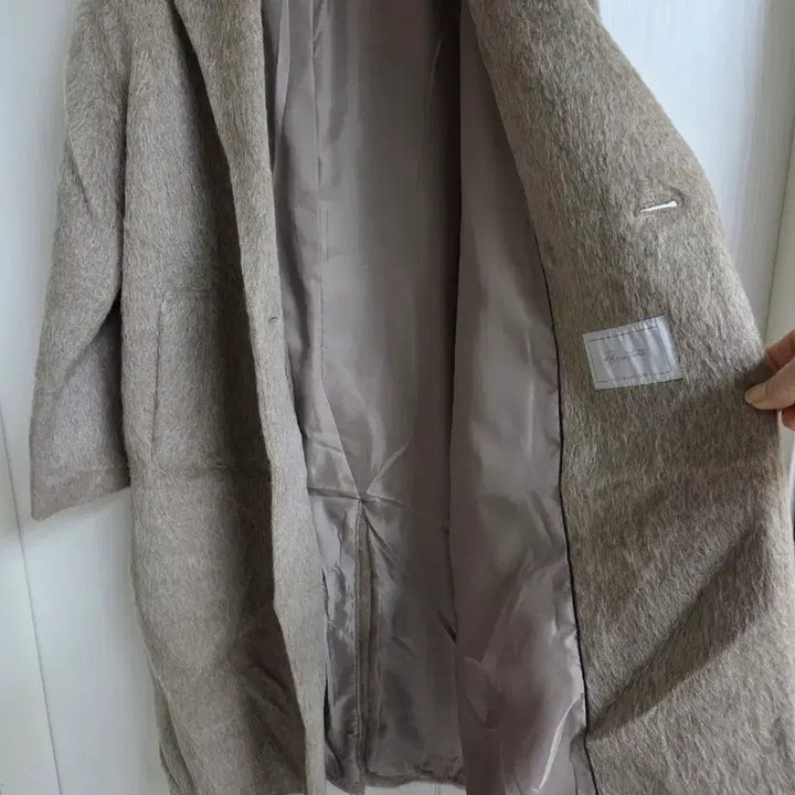 [BUNJANG] TAHARI Mohair Wool Double Breasted Coat / 새상품 TAHARI 타하리 모헤어 양모  베이지