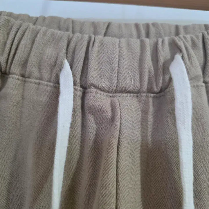[BUNJANG] Spring Beige Spandex Bending Cotton Baggy Pants / 봄  베이지 스판 밴딩  면  베기통바지   28까지