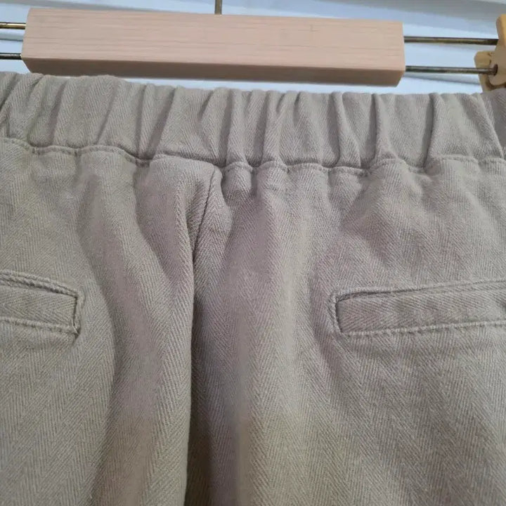 [BUNJANG] Spring Beige Spandex Bending Cotton Baggy Pants / 봄  베이지 스판 밴딩  면  베기통바지   28까지