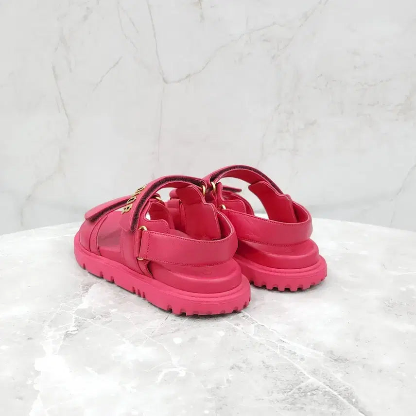 [BUNJANG] Dior Act Velcro Strap Sandals / 37 / 디올 핑크 액트 벨크로 스트랩 샌들