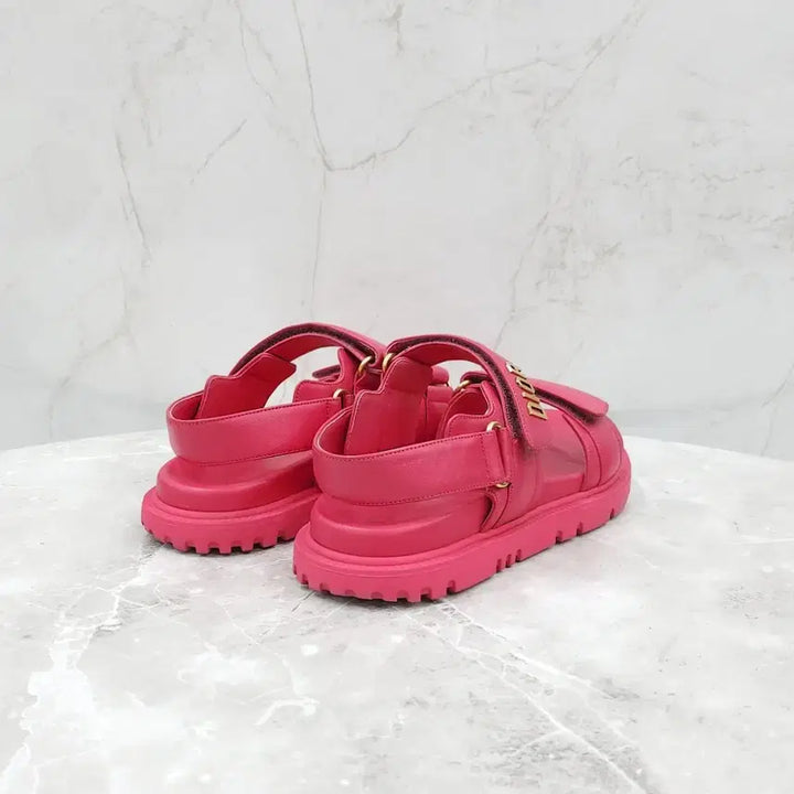 [BUNJANG] Dior Act Velcro Strap Sandals / 37 / 디올 핑크 액트 벨크로 스트랩 샌들