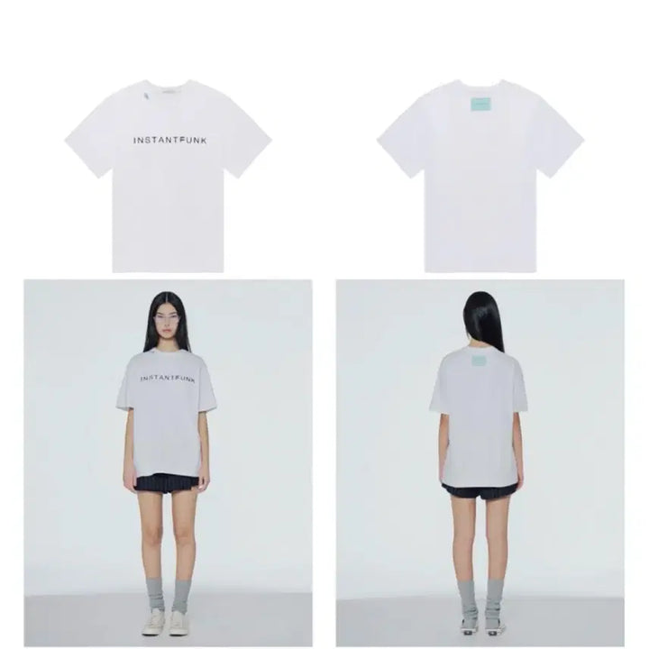 [BUNJANG] Instant Funk White T-Shirt / 인스턴트펑크 화이트 반팔티셔츠s