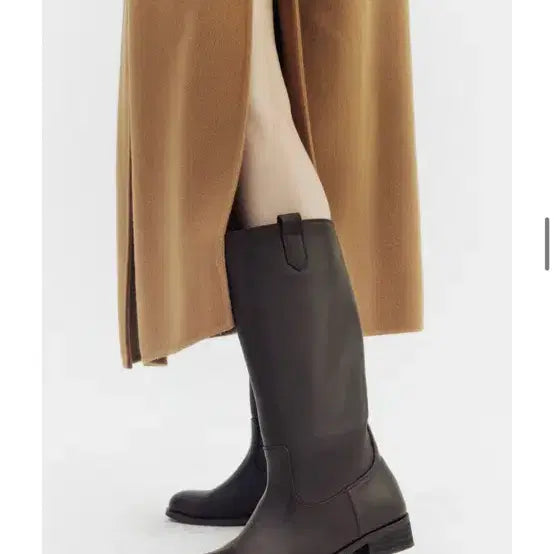 [BUNJANG] Komorebi Museum Cow Leather Classic Middle Boots Brown 240 / 코모레비뮤지엄 카우레더 스트랩 클래식 미들부츠 브라운 240