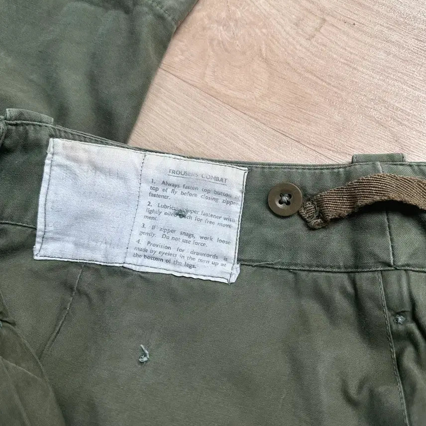 [BUNJANG] British Army Combat Pants / 오리지날 60s 영국군 컴뱃 팬츠!!!