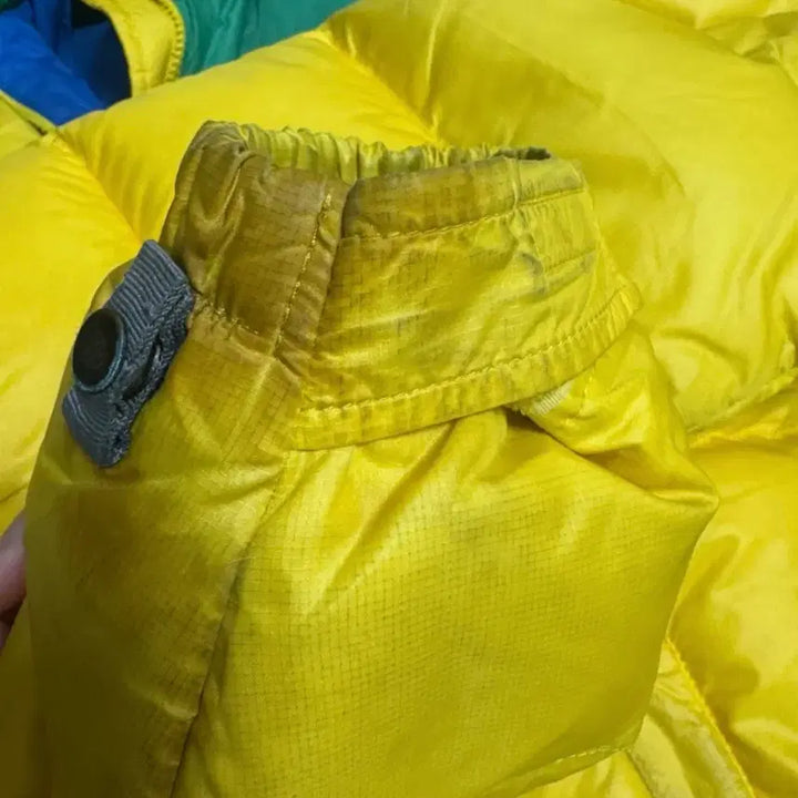 [BUNJANG] The North Face Nuptse 700 Yellow Green Padded Jacket / 노스페이스 눕시 700 옐로우 그린 패딩 95