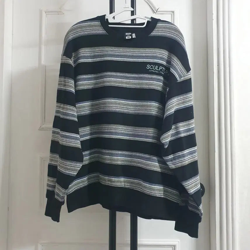 [BUNJANG] SCULPTOR Stripe Long Sleeve T-shirt / SCULPTOR 스컬프터 스트라이프 긴팔 M 95