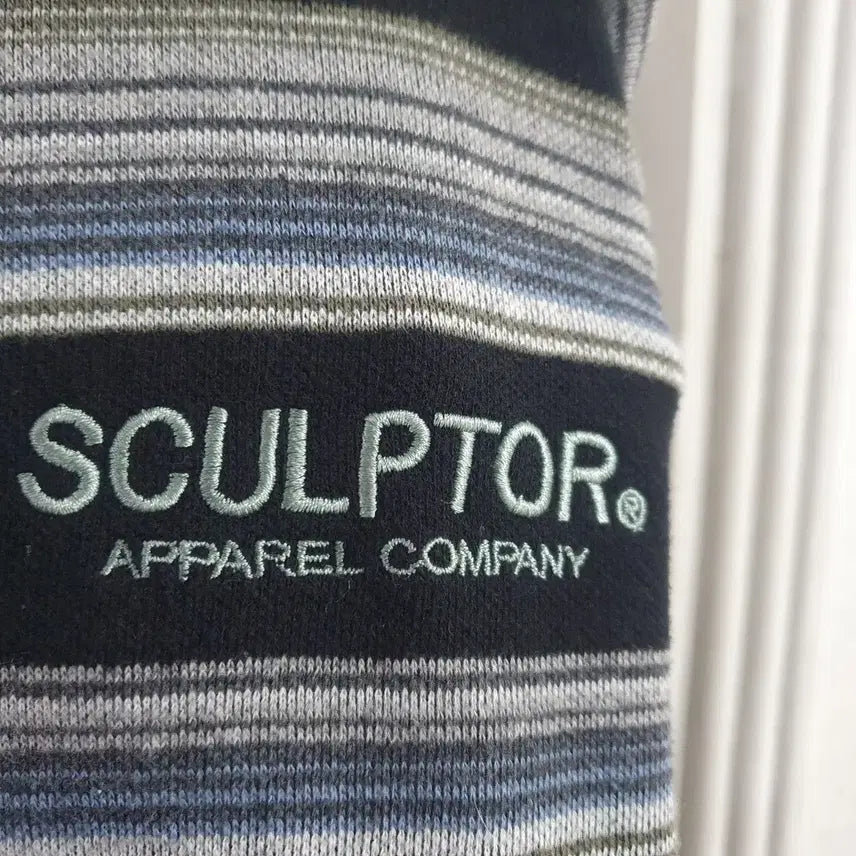 [BUNJANG] SCULPTOR Stripe Long Sleeve T-shirt / SCULPTOR 스컬프터 스트라이프 긴팔 M 95