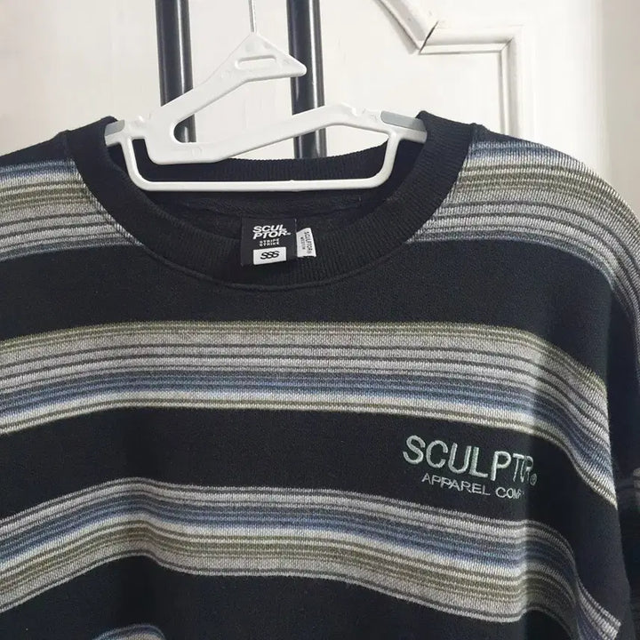 [BUNJANG] SCULPTOR Stripe Long Sleeve T-shirt / SCULPTOR 스컬프터 스트라이프 긴팔 M 95