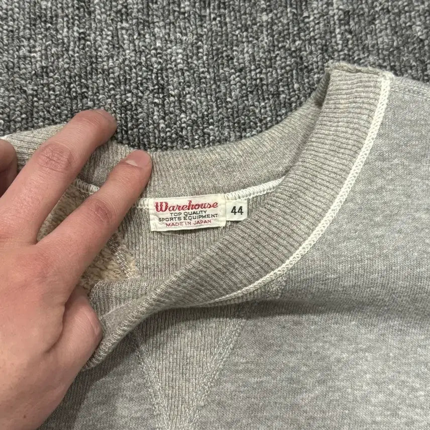 [BUNJANG] Warehouse 401 TRI-VALLEY Gray Sweatshirt / 웨어하우스 401 TRI-VALLEY 그레이 스웻 44
