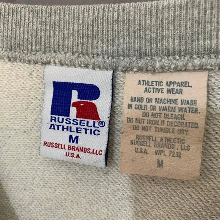 [BUNJANG] M RUSSELL Vintage Melange Sweatshirt / M RUSSELL 러셀 여성 빈티지 멜란지 스웻셔츠 맨투맨