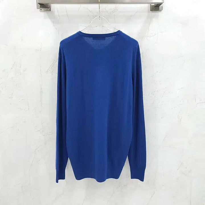 [BUNJANG] Loro Piana Cashmere Blue V-Neck Knit Sweater / 52 / 로로피아나 캐시미어 블루 브이넥 니트