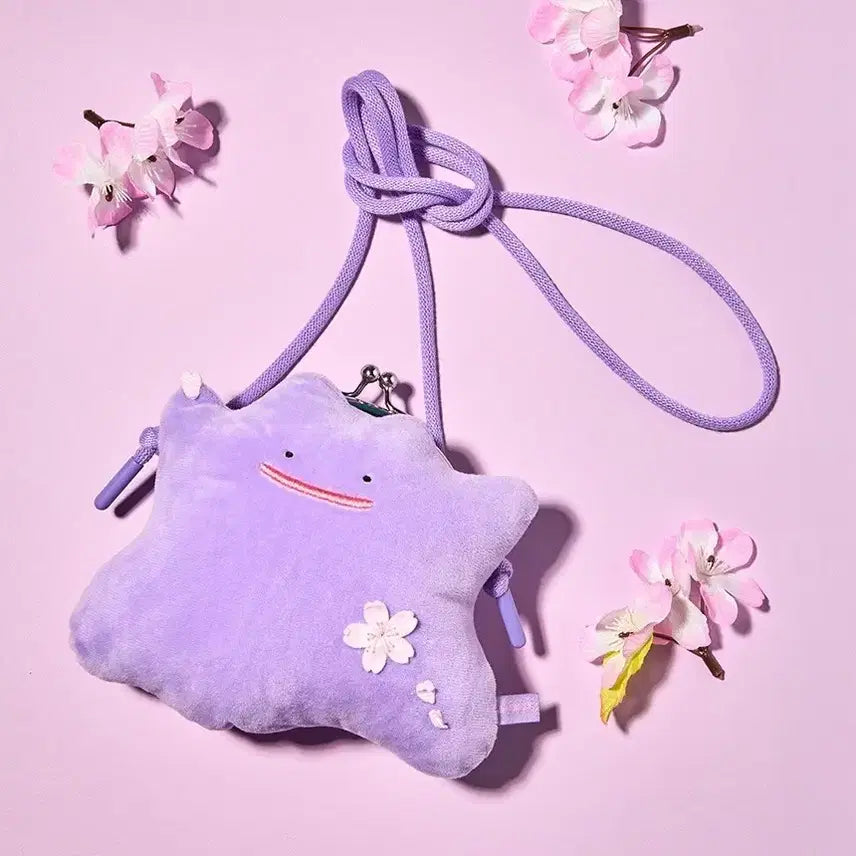 [BUNJANG] Pokemon Metamong Cherry Blossom Doll Pouch Bag (Unsealed) / 미개봉) 포켓몬스터 팝업 메타몽 체리블라썸 인형 파우치 가방