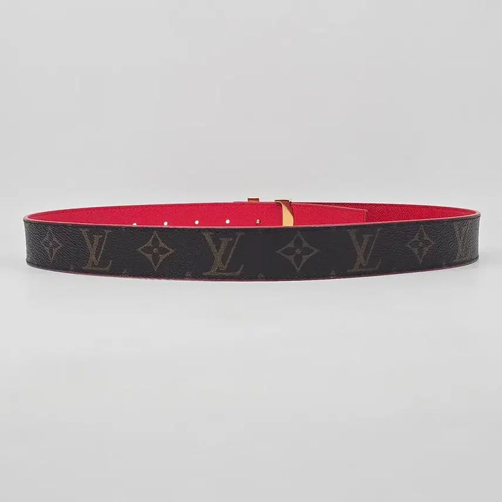 [BUNJANG] Louis Vuitton Monogram LV Initiales Reversible Belt / 루이비통 모노그램 LV 이니셜 리버서블 벨트 ( 75 )