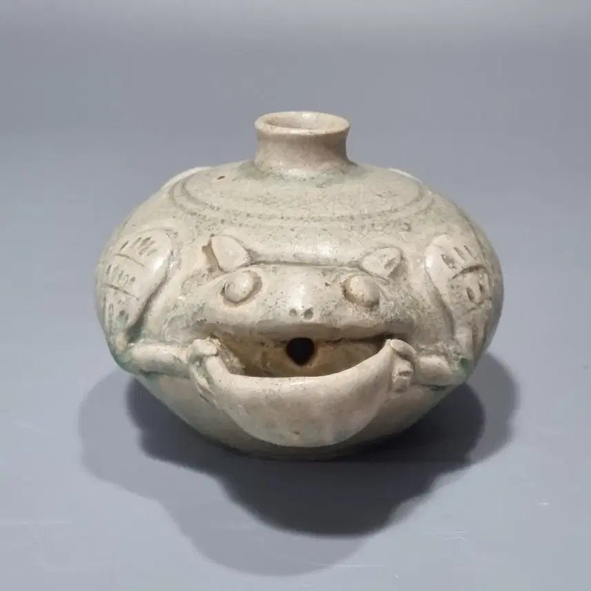 [BUNJANG] Antique Celadon Porcelain Frog Water Dropper / 골동 월요청자개구리세/연적. 고67.5 길이13.5