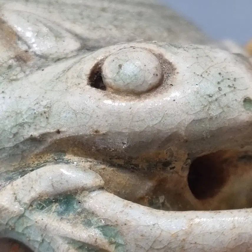 [BUNJANG] Antique Celadon Porcelain Frog Water Dropper / 골동 월요청자개구리세/연적. 고67.5 길이13.5