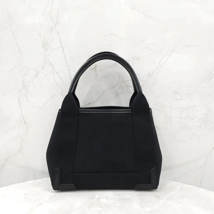 [BUNJANG] Balenciaga Cabas Top Handle Tote Bag XS / 발렌시아가 블랙 로고 카바스 탑핸들 토트백 XS 390346