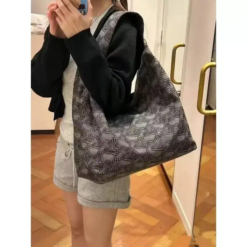 [BUNJANG] Vivienne Westwood Shoulder Tote Bag / 비비안웨스트우드 숄더백  토트백 빅사이즈 마미가방